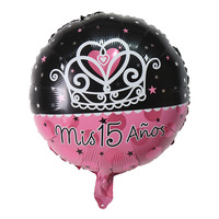 Ballons espagnols de 18 pouces pour la fête des quinze ans, Mis Quince Fifteen, Mis 15 Anos Para Globos, pour fille, Fiesta De Quince Anos, Anera Party Deco