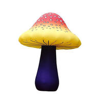 Modèle de champignon gonflable géant décoratif de scène champignon gonflable de plante d'explosion personnalisée colorée avec LED