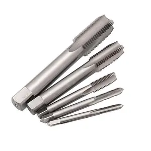 Set 25 Tangential Chaser T Wrench Round Rolling M18 Ratchet Stock Pipe Threading Straight Flute Machine Tap ISO529 BS