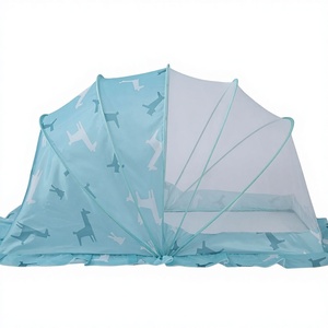 Mosquitera Plegable Portátil Personalizable para Cuna de Bebé, Tejida en Lana/Seda con Diseño Animal, 98x55x55cm, 400 Hilos - Product Image 4