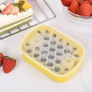 Juego de 26 Boquillas de Acero Inoxidable para Decoración de Pasteles, Duraderas, Libres de BPA, Aptas para Alimentos, con Acoplador y <span class=keywords><strong>Caja</strong></span> Organizadora - Product Image 3