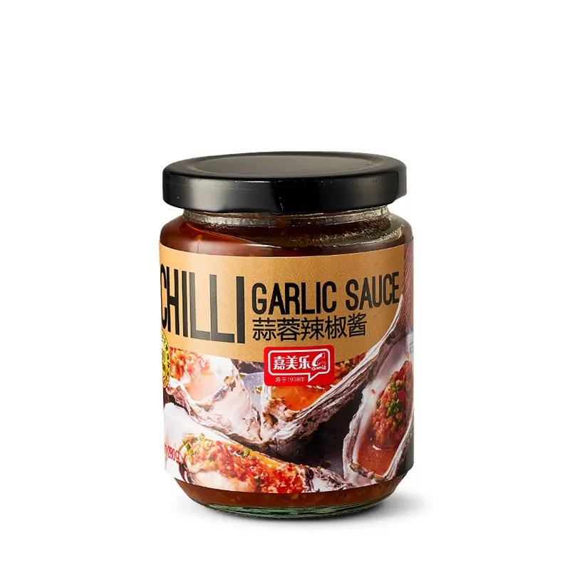 Camill-Fabrik Großhandel 280 g heiß gewürz Chilli Knoblauchsoßen Speisen Tauchen kalte Mischung Marinaden gesunde Geschmackspaste Chili-Soße