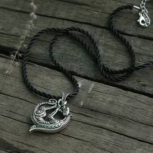 Collana con Ciondolo Lupo Vichingo per Uomo, Amuleto Celtico del Lupo, Gioielli Vintage della Mitologia Norrena, Regalo Pagano Nordico per Lui - Product Image 2