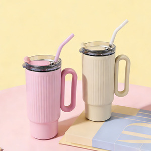 Vaso Térmico de Acero Inoxidable de 40oz con Pajita Reutilizable de Acero Inoxidable 316, Mantiene la Temperatura de 6-12h - Product Image 1