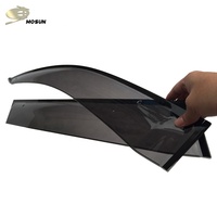 Visera para Ventana de Coche PMMA, Color Humo Oscuro, Protección Solar y contra la Lluvia, para Toyota Fielder 2000-2007, Deflector de Ventana con Protección contra la Lluvia