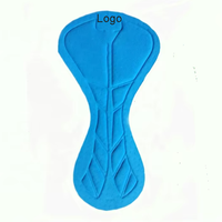 Coussinets de chamois de cyclisme de triathlon avec logo personnalisé Coussinets de short de cyclisme à trous respirants Coussinets de cyclisme en mousse haute densité pour short