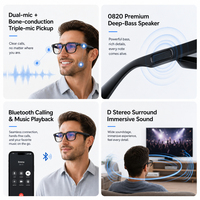 Lunettes Intelligentes W660 avec Enregistrement Vidéo 20MP, Caméra, Traduction IA, Son 3D, Verres Photochromiques, Recharge Type-C, BLE Wifi6