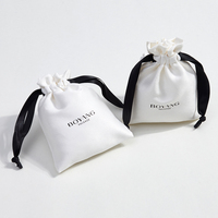 Huanyang — pochette à cordon en velours blanc, ODM OEM, sacs d'emballage de bijoux