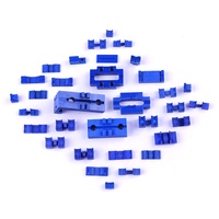 Pièces en céramique de zircone bleue sur mesure à rainure en V pour support de fusion de fibres optiques