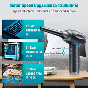 Souffleur d'air électrique sans fil rechargeable Kinzir <span class=keywords><strong>AD27</strong></span>, moteur 50 000-90 000 tr/min pour clavier d'ordinateur - Écologique et anti-poussière - Product Image 3
