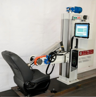 Banc d'essai de résistance et de durabilité du dossier de siège de voiture multifonction, machine d'essai de fatigue statique pour le coulissant du repose-tête inclinable