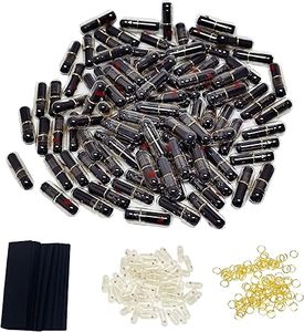 Capsules à lettres - 100 mini-blocs de notes en forme de pilule - Cadeau d'amitié (Noir) - Product Image 1