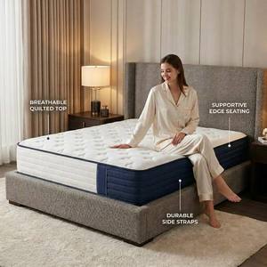 Matelas hybride OEM ODM enroulé en boîte, fermeté moyenne, pour appartements modernes, hôtels et écoles - Product Image 6