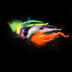 Vente en gros de queues de <span class=keywords><strong>dragon</strong></span> Mangum Streamer eau salée appâts mouches bar brochet maskinongé pêche mouche leurres banderoles personnalisées - Product Image 6