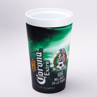 Gobelet isotherme double paroi en plastique pour boissons froides, thé et café glacé