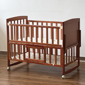 Culla per Neonati in Legno Bianco Multifunzione Moderna su Misura, Culla in Rattan da Comodino per Neonati, per Uso Ospedaliero e Domestico - Product Image 2