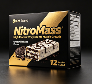 Barra de Proteína NitroMass para el Crecimiento Muscular, Proteína de Caseína, Creatina Monohidratada 75g, Barra de Proteína de Suero para la Recuperación Post-Entrenamiento - Product Image 3