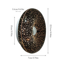 Lampe de table créative en forme de donut avec ciel étoilé, veilleuse pour salon/chambre, lampe murale ciel étoilé, lampe décorative tactile