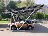 Acier ss304 double cantilever aluminium voiture panneau solaire pergola garage pare-soleil parking carport cadre structurel