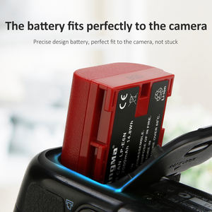 캐논 LPE6 /LP E6N 6D2 <span class=keywords><strong>EOS</strong></span> R5 R6 용 대용량 2000mAh 디코딩 배터리 및 트리플 충전기 KingMa-BM045-LPE6N - Product Image 3