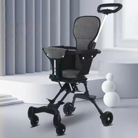 Vente en gros Poussette bébé portable à quatre roues pliable et absorbant les chocs pour enfants