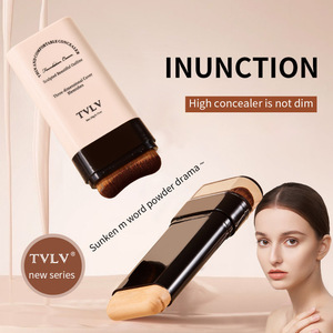 TVLV Stick Correcteur Teint 5 Nuances avec Pinceau Intégré - Teinte Foncée Fini Crème Formule Légère et Imperméable pour Tous Types de Peau - Product Image 2