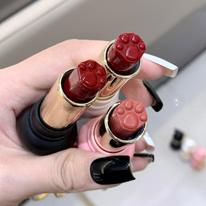 GEGE BEAR 3 PCS Lápiz labial teñido hidratante + 3 PCS Lápiz labial <span class=keywords><strong>Essence</strong></span> Cute Cat Design Otoño e invierno Essentials Bálsamo labial - Product Image 4