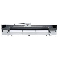 Imprimante grand format hybride 5,5 m 6,6 m pour film souple en rouleau avec têtes Konica 1024i et Ricoh G6