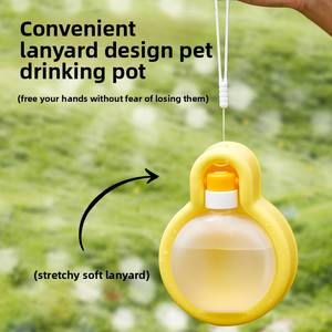 Botella de agua JZ con cordón, taza plegable de gran capacidad para beber, cuenco para perros, venta al por mayor transfronteriza - Product Image 4