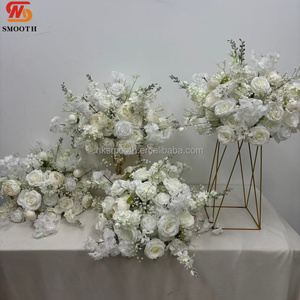 SMOOTH Nouvelle Arrivée Été Boule de Fleurs Blanches Artificielles de 40 cm Centre de Table Mariage Rose Artificielle - Product Image 4