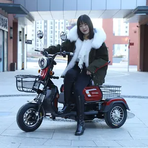 Volwassen Vrije Tijd Elektrische Driewieler Voor 3 Personen Gehandicapte Elektrische Scooter