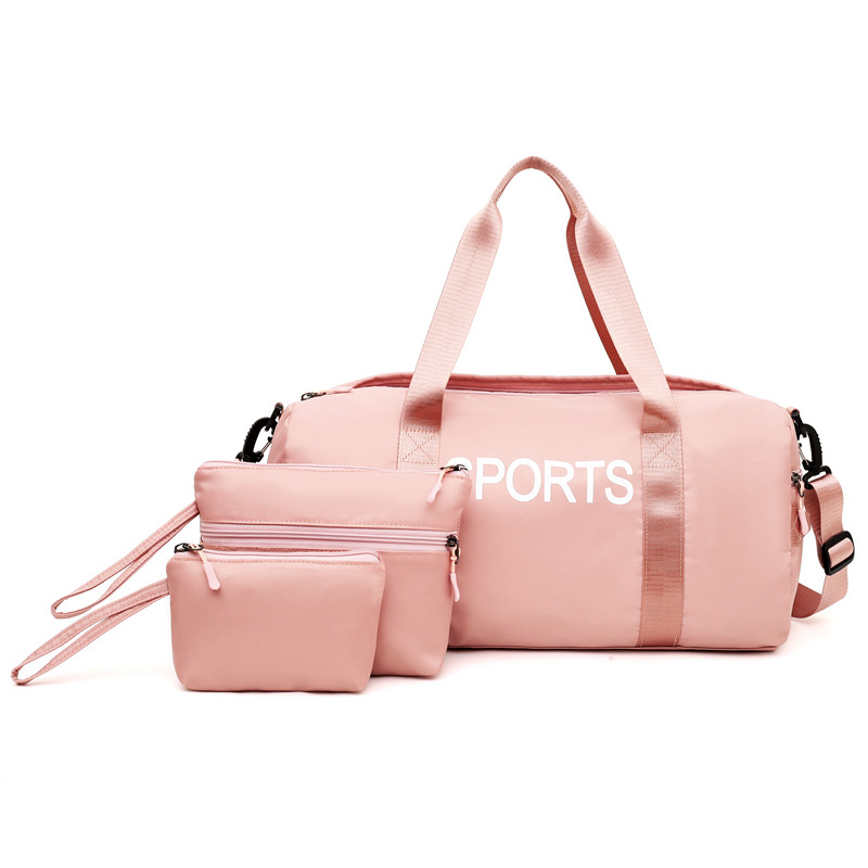 Таможня 3 в 1 дорожная сумка для отдыха на открытом воздухе для путешествий Водонепроницаемость легкий для женщин нейлон розовый Йога Спортивная Туризм пляж вещевой мешок набор