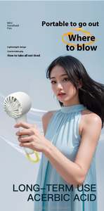 Ventilador de Mano de Alta Velocidad con Pantalla LED, Mini Enfriador Turbo Jet, Transparente, Recargable y Portátil, Novedad 2025 - Product Image 5