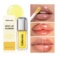 Huile à Lèvres Repulpante Hydratante Personnalisable avec Logo, Effet Piquant Extrême, à l'Huile de Soja et de Jojoba, Transparente, Vente en Gros