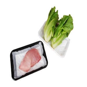 Almohadilla Absorbente para Carne, Desechable, Absorbe Agua, 170x100mm, Grado Alimenticio y Ecológica, 60ml/unidad - Product Image 2