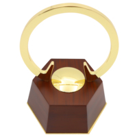 Vente en gros de trophée artisanal en métal doré Base en bois Coupe de la ligue en aluminium pour le championnat de matchs sportifs Trophées du Qatar Affaires