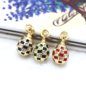 Shinnygits-<span class=keywords><strong>Colgante</strong></span> de <span class=keywords><strong>huevo</strong></span> pintado a mano para mujer, joyería esmaltada, regalo de Pascua - Product Image 4