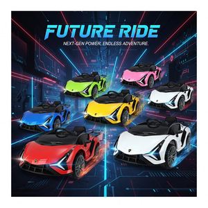 รถยนต์ไฟฟ้าสำหรับเด็ก 4 ล้อ พลาสติก พร้อมเครื่องเล่น MP3 ฟังก์ชั่นไฟส่องสว่างเพื่อการศึกษา ทนทาน ปลอดภัย พร้อมสัมผัสนุ่มนวล - Product Image 6