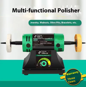 धातु क्रिस्टल के लिए कपड़े पहिया के साथ छोटे गहने पॉलिश और सफाई मशीन डेस्कटॉप इलेक्ट्रिक पॉलिशर - Product Image 3
