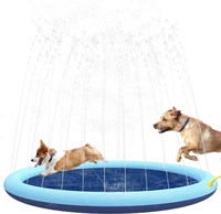 Tapis de jeu et de refroidissement pour animaux de compagnie, gonflable, avec pulvérisation d'eau, pour piscine, baignoire d'été rafraîchissante pour chiens et enfants