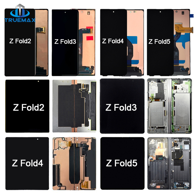 Lcd pantalla for samsung galaxy z fold 7 6 5 4 3 2 5g zfold4 dalam ecran de telephone complete inner outer screen replacement
