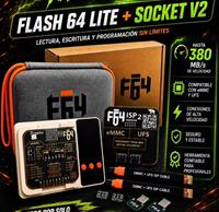 2026 TERBARU 100 Original Flash 64 Lite Tool Box F64 EMMC ISP F64 UFS/EMMC ISP V2 F64 Lite Set Lengkap UFS HSG1 FPC V2 EMMC FPC V2