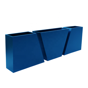 Mueble <span class=keywords><strong>urbano</strong></span> para exteriores, <span class=keywords><strong>jardineras</strong></span> creativas de metal para exteriores, parque de jardín exterior, caja de planta de acero galvanizado, macetas para exteriores - Product Image 1