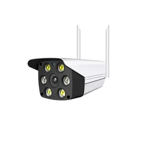 كاميرا واي فاي, كاميرا واي فاي عالية الجودة V380 Pro 3MP CCTV واي فاي كاميرا لاسلكية IP66 مقاوم للماء HD ضوء مزدوج واي فاي 6 led led