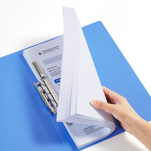 Comix A604 X Porte-documents en plastique A4 bleu avec double pince robuste pour usage bureautique - Product Image 3