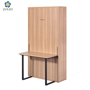 Modernes, schlichtes Multifunktions-Kingsize-Einzelbett mit vertikaler Klappfunktion und integriertem Schreibtisch - Product Image 2