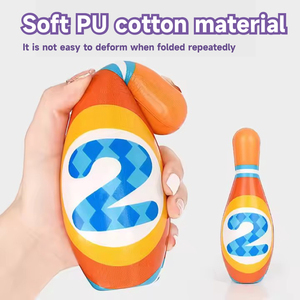 Jouets Lucky Toys pour l'éducation préscolaire, jeu de piquet et de boule, mini-jeux de bowling en <span class=keywords><strong>coton</strong></span> PU pour enfants - Product Image 3