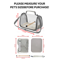 Cage à oiseaux portable pour perroquet avec fermeture éclair, grande cage à perroquet portable essentielle, légère et respirante