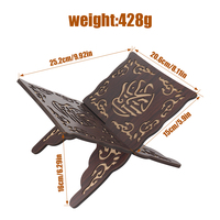 Support de livre portable durable en MDF Tailai pour le Coran, support de livre religieux, artisanat artisanal