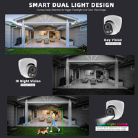Cámara de Vigilancia CCTV IP PoE de 4MP OEM, Carcasa Metálica Completa a Todo Color, IP67, Compatible con HIK, Audio, IR, Cámara de Red para Exteriores